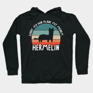 Pläne mit Hermelin Tier Marder Geschenkidee Hoodie